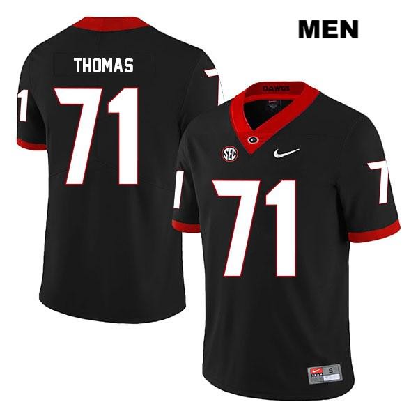 Georgia Bulldogs Men's Andrew Thomas #71 NCAA Legend Authentic Black Nike Stitched College Football Jersey XUN5356UQ
